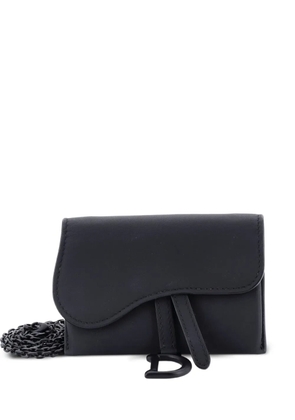 Christian Dior Pre-Owned Ultra Matte Saddle Nano Pouch Leather belt bag - Black
