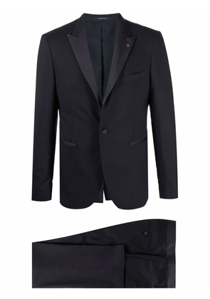 Tagliatore contrast panel slim-fit suit - Blue