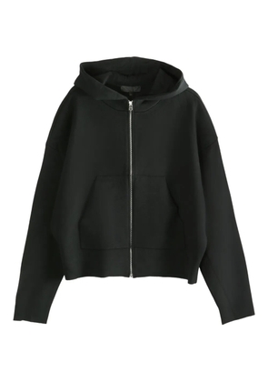 Omar Afridi zip-up wool hoodie - Black