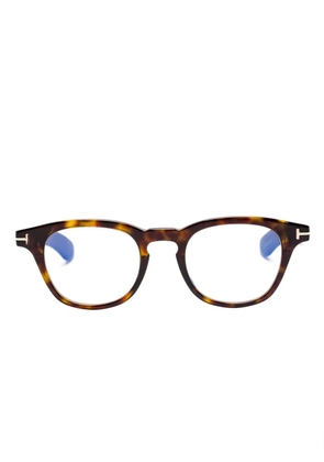 TOM FORD Eyewear FT5976B 052 round-frame glasses - Black