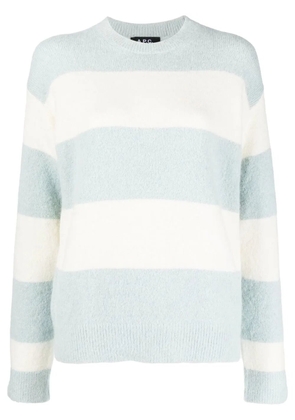 A.P.C. Alice horizontal-stripe knitted jumper - Blue