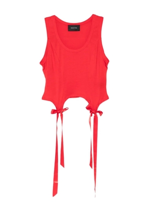 Simone Rocha Bow Tail Easy top - Red
