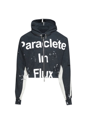RRR123 Paraclete In Flux Rose hoodie - Black