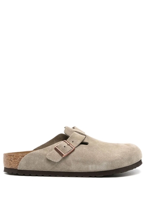 Birkenstock Boston suede slippers - Neutrals