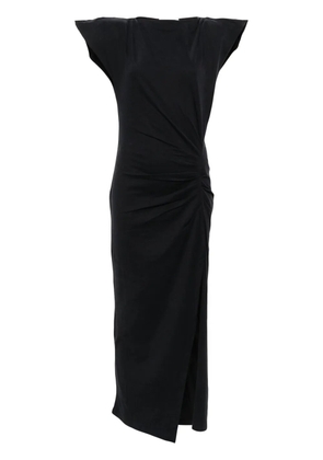 ISABEL MARANT Nadela pleated midi dress - Black