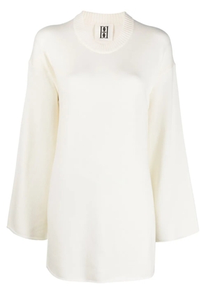 By Malene Birger rolled-trim knitted jumper - Neutrals