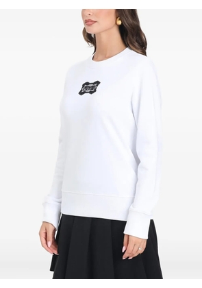 Versace Jeans Couture logo-patch sweatshirt - White