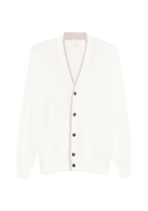Eleventy buttoned V-neck cardigan - White