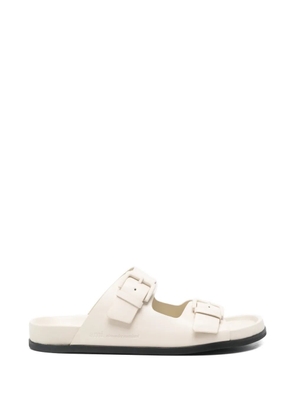 AMI Paris buckles leather sandals - Neutrals