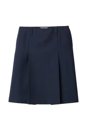 Miu Miu embroidered midi skirt - Blue