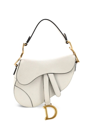 Christian Dior Pre-Owned Saddle Handbag Leather Mini shoulder bag - White