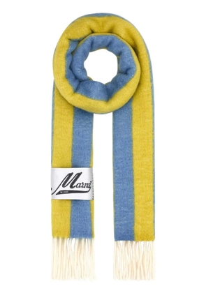 Marni striped scarf - Blue
