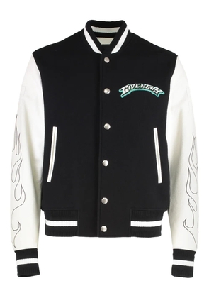 Givenchy flame-print bomber jacket - Black