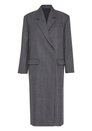 Brunello Cucinelli virgin wool Monili-trim coat - Grey