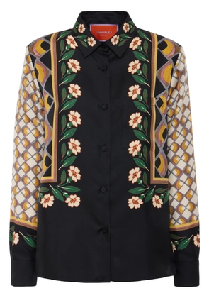 La DoubleJ graphic-print shirt - Black