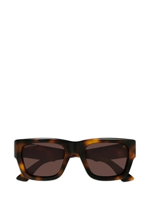 Gucci Eyewear logo-detail sunglasses - Brown