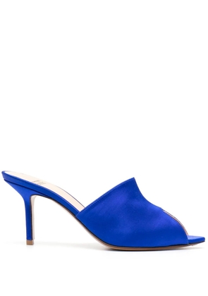 Francesco Russo slip-on suede sandals - Blue