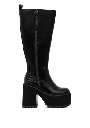Buffalo 117 Killah HI platform zip boots - Black