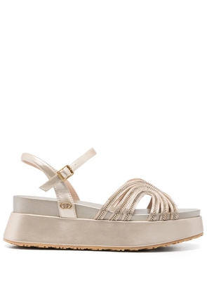 LIU JO chain-link detailed sandals - Gold