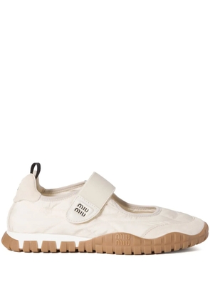 Miu Miu Tyre ballerina shoes - Neutrals