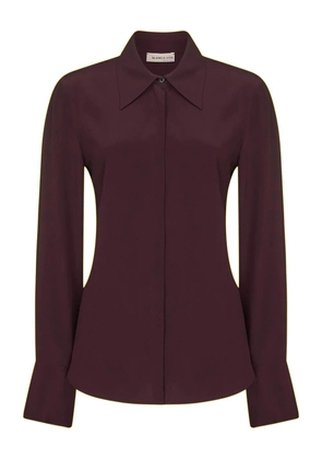 Blanca Vita buttoned-cuffs pointed-collar shirt - Red