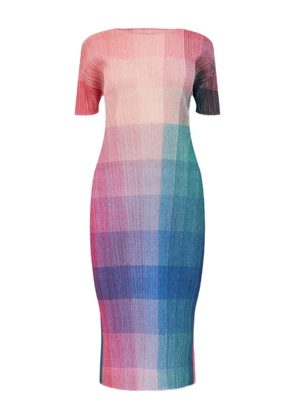 Pleats Please Issey Miyake pleated midi dress - Pink