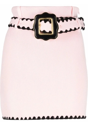 CORMIO belted mini skirt - Pink