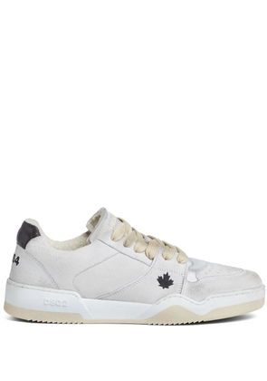 DSQUARED2 Spiker sneakers - M4041 BIANCO SPORCO+ARGENTO+NERO