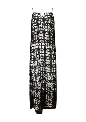 Stefano Mortari crochet midi dress - Black