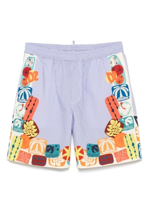 DSQUARED2 elastic-waistband shorts - Blue