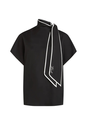 Karl Lagerfeld tie-detail blouse - Black