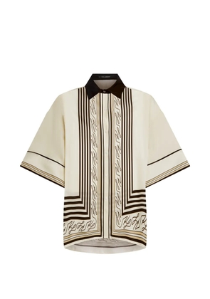 Karl Lagerfeld striped-pattern shirt - Neutrals
