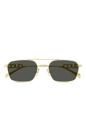 Gucci Eyewear navigator-frame sunglasses - Gold