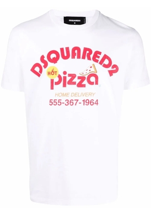DSQUARED2 logo-print short-sleeve T-shirt - White