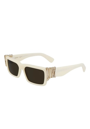 Lanvin rectangle-frame sunglasses - Neutrals