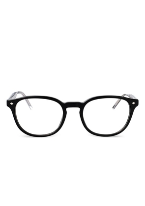 Giorgio Armani round-frame glasses - Black