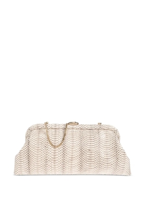 Jimmy Choo Skylar chain-strap clutch bag - White