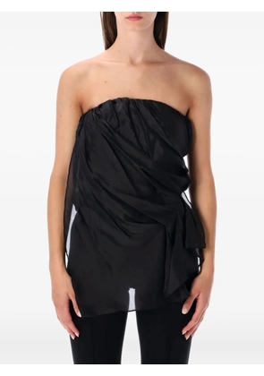 The Garment Gilian draped-effect strapless top - Black
