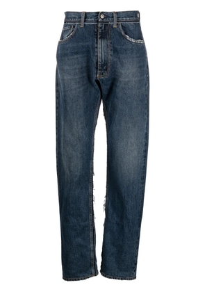 Maison Margiela x Pendleton yoke-detail tapered jeans - Blue