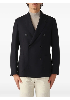 Lardini double-breasted jacket - Black