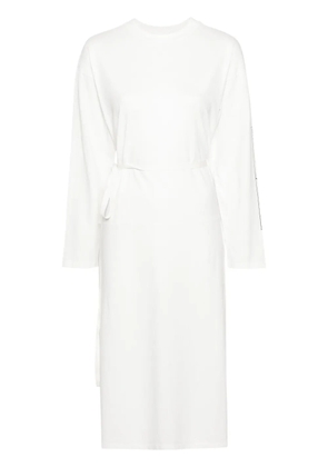 MM6 Maison Margiela numbers-motif long T-shirt - White