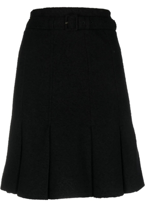 Patou belted A-line skirt - Black