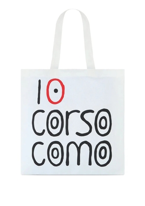 10 CORSO COMO logo-print tote bag - White