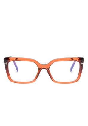 TOM FORD Eyewear butterfly-frame glasses - Brown