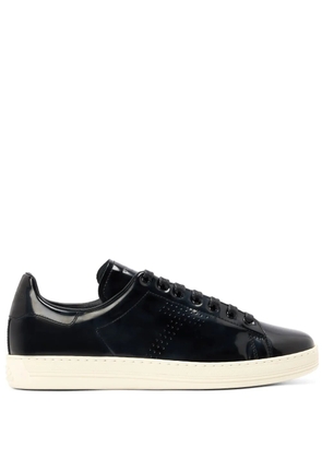 TOM FORD Warwick patent-leather sneakers - Black