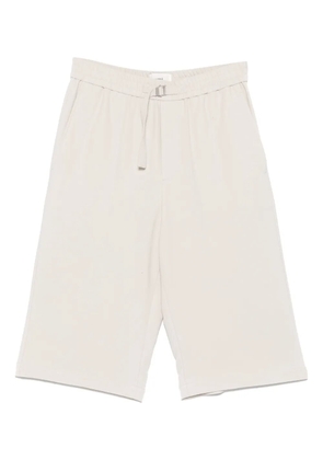 AMI Paris logo-plaque shorts - Neutrals