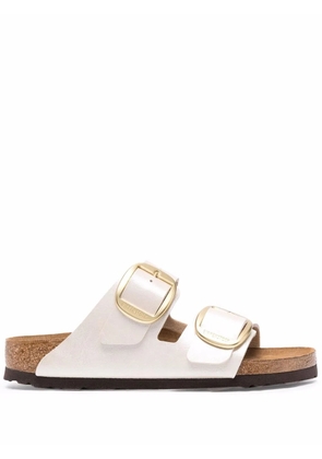 Birkenstock Arizona leather double-buckle sandals - White