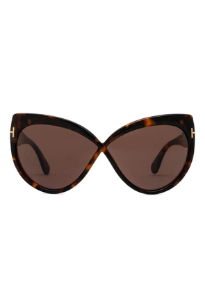 TOM FORD Eyewear tortoiseshell cat-eye frame sunglasses - Brown