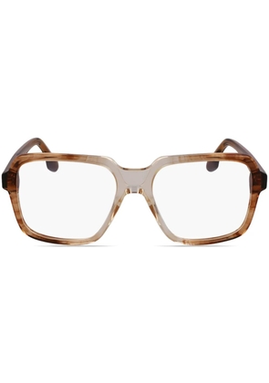 Victoria Beckham Eyewear square-frame glasses - Brown