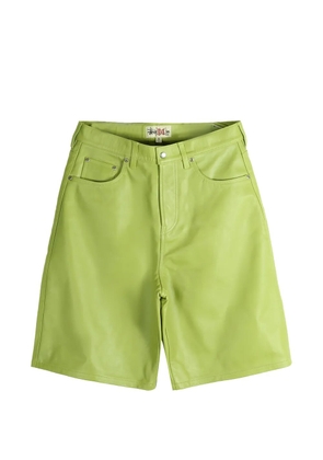 Stüssy Big Ol' leather shorts - Green
